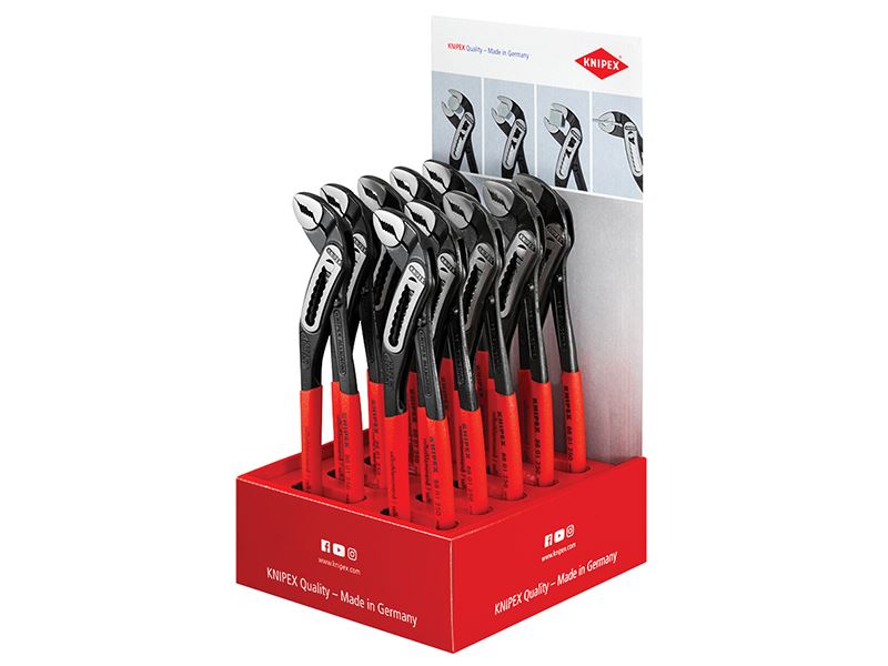 Knipex Alligator° Wasserpumpenzangen Counter Display (10 x KPX8801250)