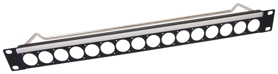 CLIFF ELECTRONICS לוח שחרור XLR מסוג 1U עם 16 חיבורים, לא טעון