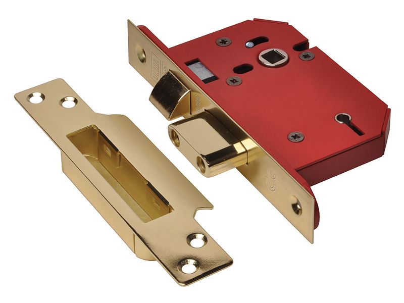 UNION StrongBOLT 2205S 5 Lever Mortice Sashlock, Brass, 68mm