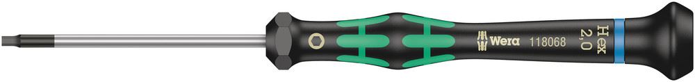 Wera 2054 Hex Screwdriver for Electronics, 2 x 60mm