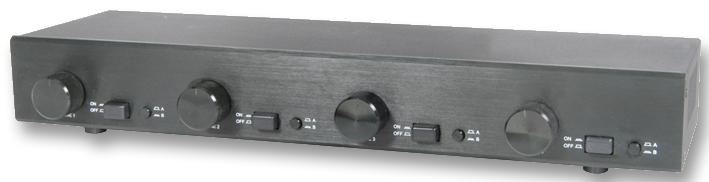 AV:LINK Comutador Matricial de Colunas 2 para 4 com Controlo de Volume