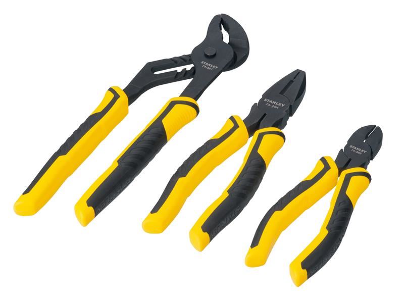 STANLEY ControlGrip Tangenset 3-delig, Gesmeed Staal