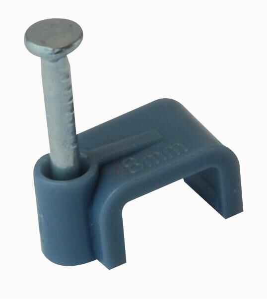 Agrafes pour câbles PRO POWER, grises, pour câbles jumelés 1.0mm, paquet de 100