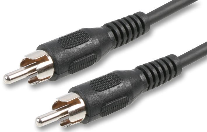 Pro Signal - RCA Firíneach go Firíneach Phono, 1.2m, Dubh