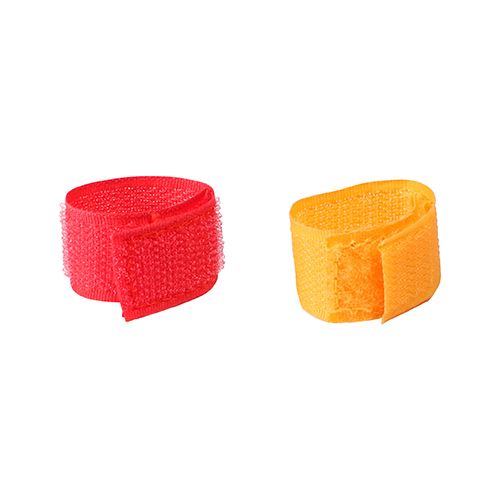 Timco Assorted Coloured Hook & Loop Straps, 130mm x 20mm, 10-Pack