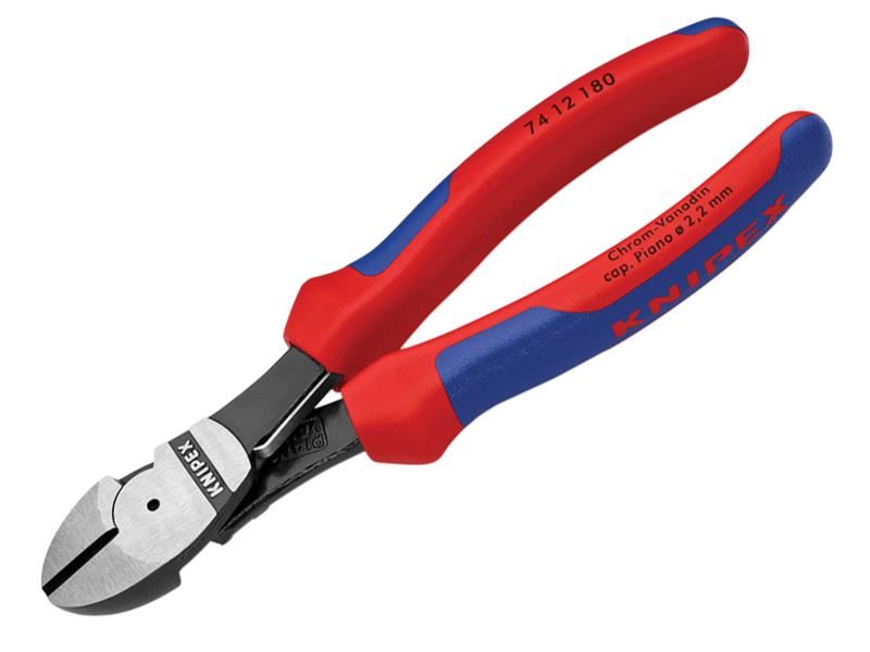 Knipex High Leverage Diagonal Cutters with Spring, 180mm