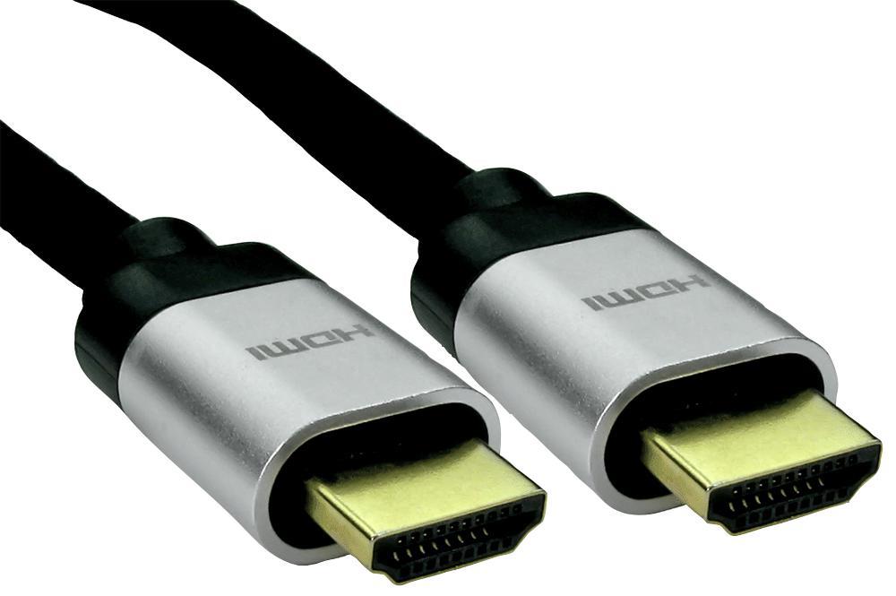 RARAION Premium 8K HDMI 2.1 Cable with Aluminium Hoods, 1m