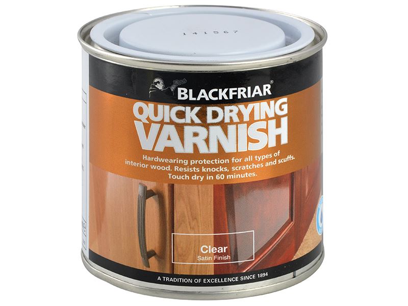 Blackfriar Quick Dry Duratough Varnish, Satin Clear, 500ml