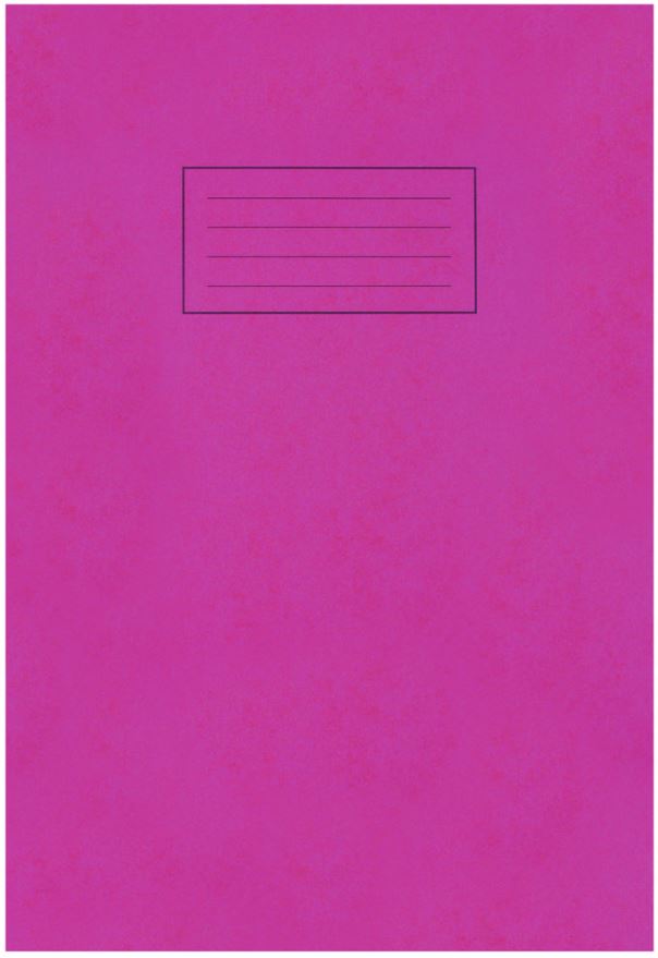 Silvine A4 Lined Red Exercise Book, 80 Pages