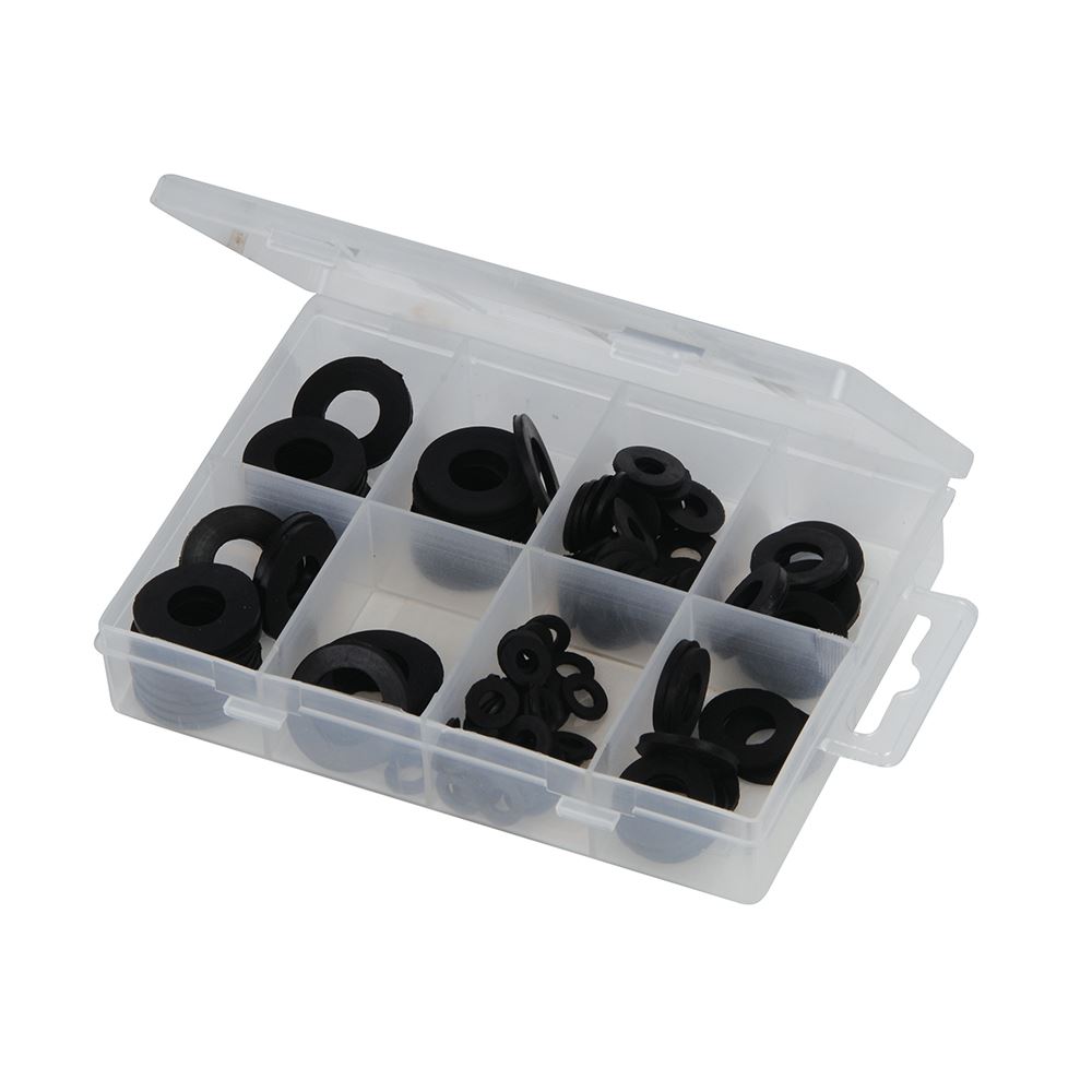 Fixman Rubber Washers Pack - 120-Piece Set for Plumbing & Packing