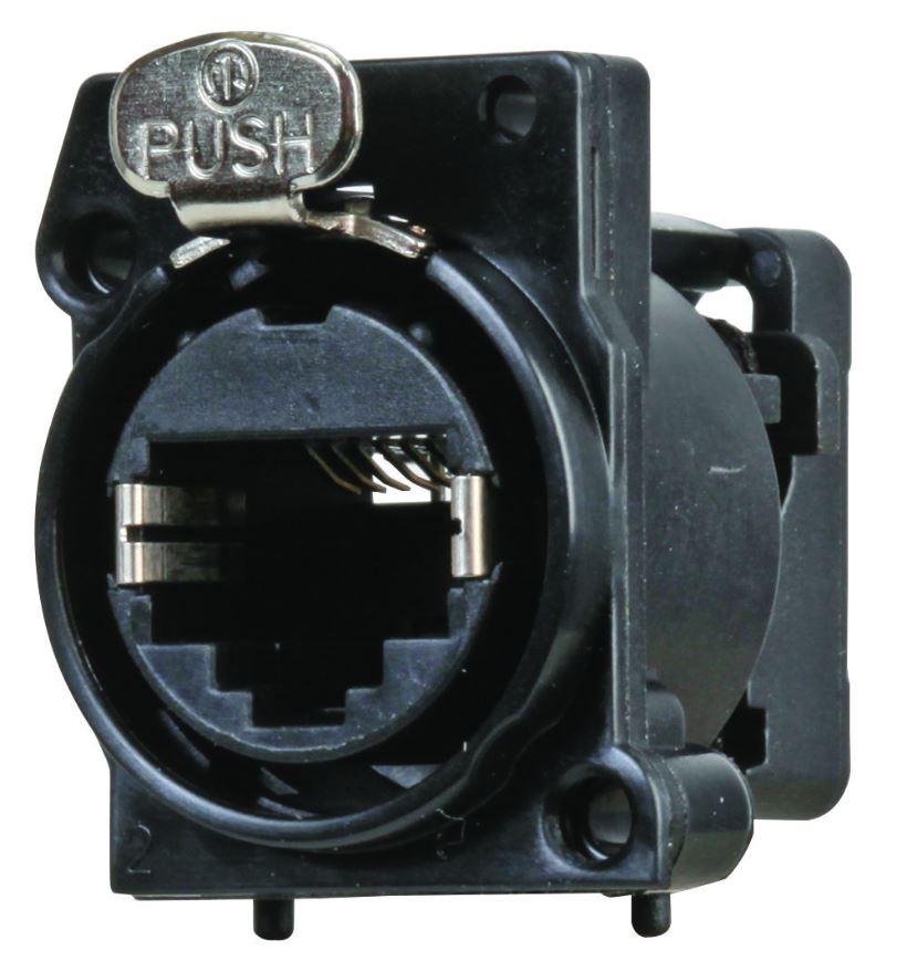 NEUTRIK RJ45 Panelový konektor Cat5e, černý, 8P8C