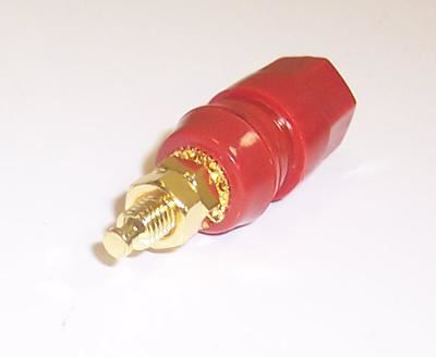 Pro Signal 4mm Binding Post, Gold-Plated, Red