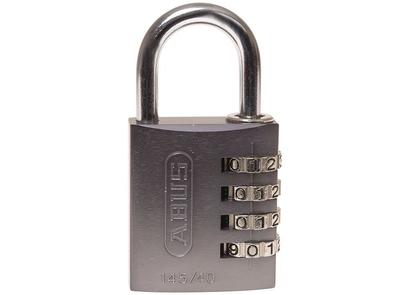 ABUS 145/40 Aluminium Combination Padlock, 40mm, Titanium