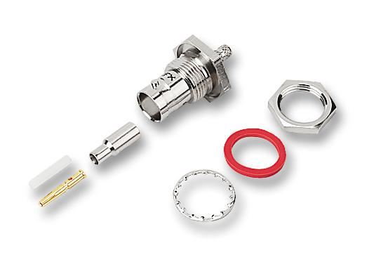 Amphenol Conector BNC Coaxial Reto, 50 Ohm, Banho a Ouro