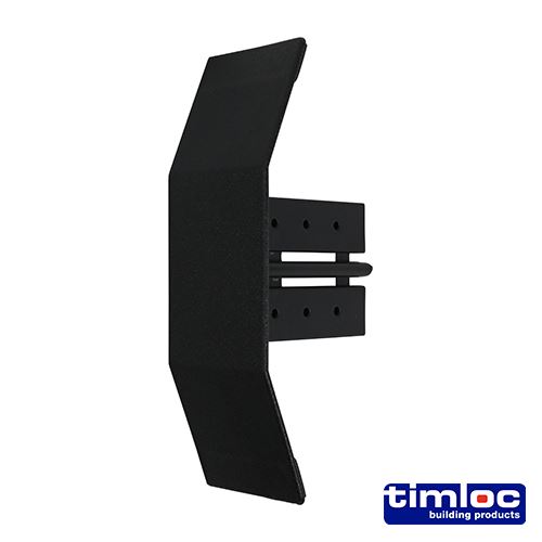 Timco Ambi-Verge Eaves Starter, Black, 155 x 105mm