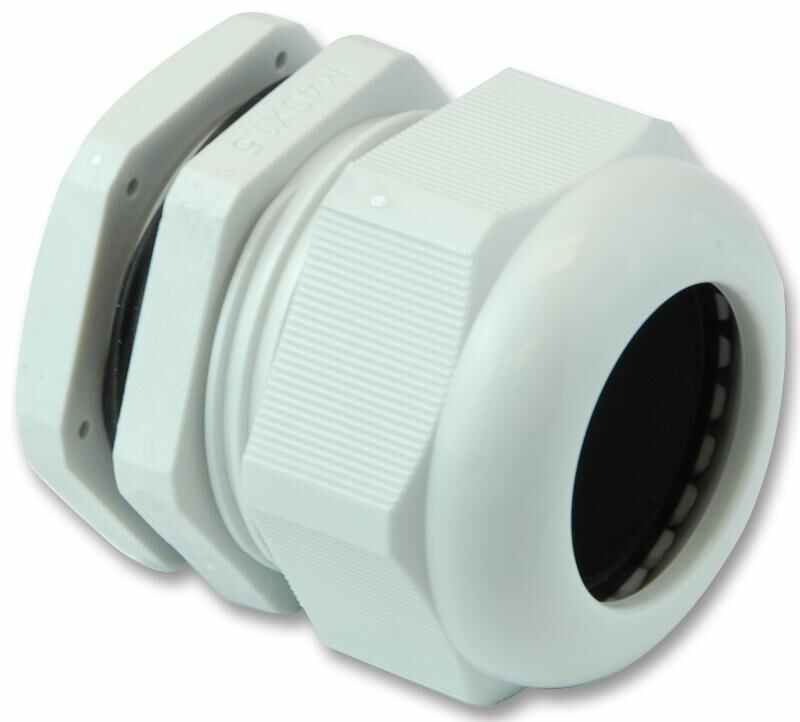 PRO POWER Nylon Cable Gland M40, IP68, Grey, 32mm