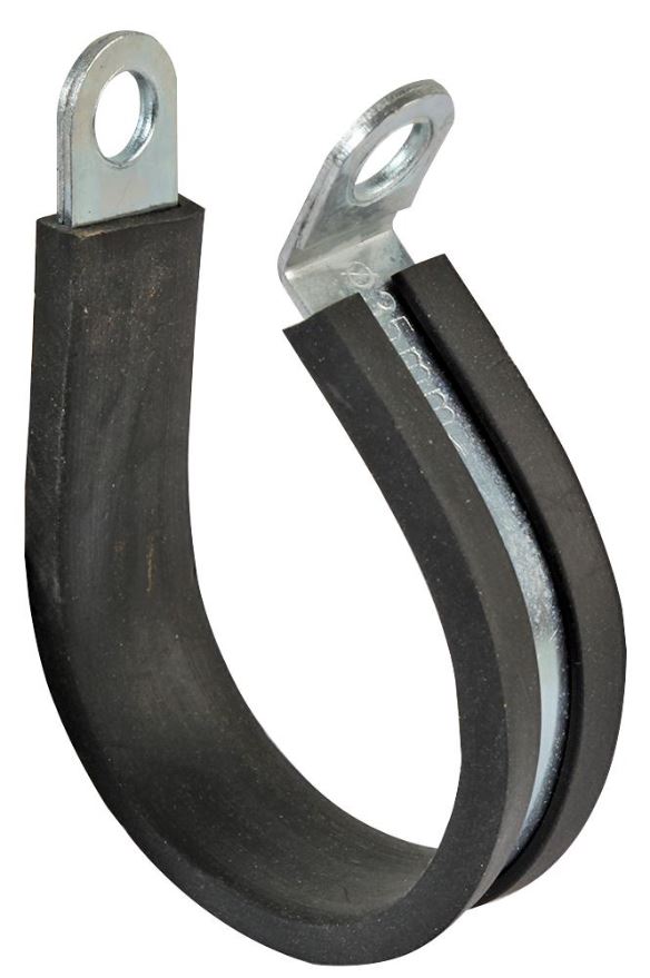 PRO POWER - Klip P Berlapik Getah Bersadur Zink, 25mm, Pek 50