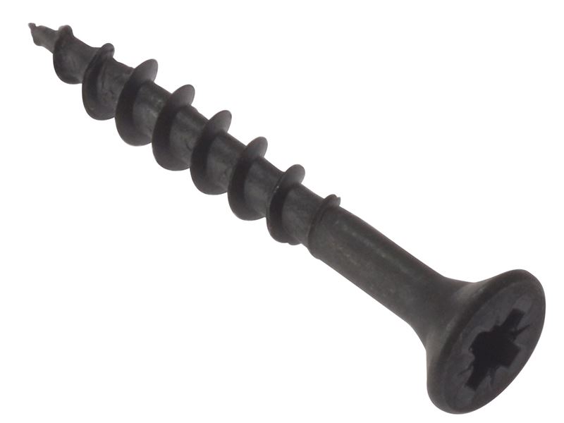 ForgeFix Vis à panneaux Pozi, Phosphate noir, 4,2x32 mm, Lot de 200