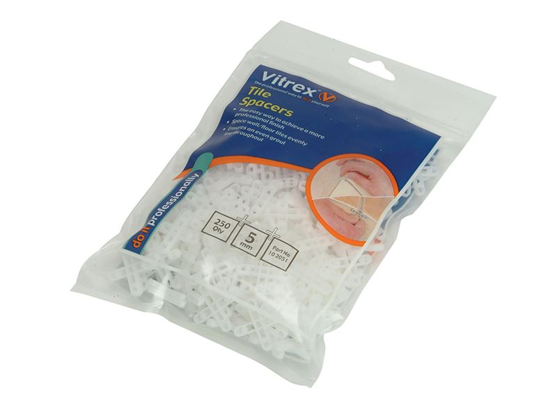 Vitrex 5mm Floor Tile Spacers, Pack of 500