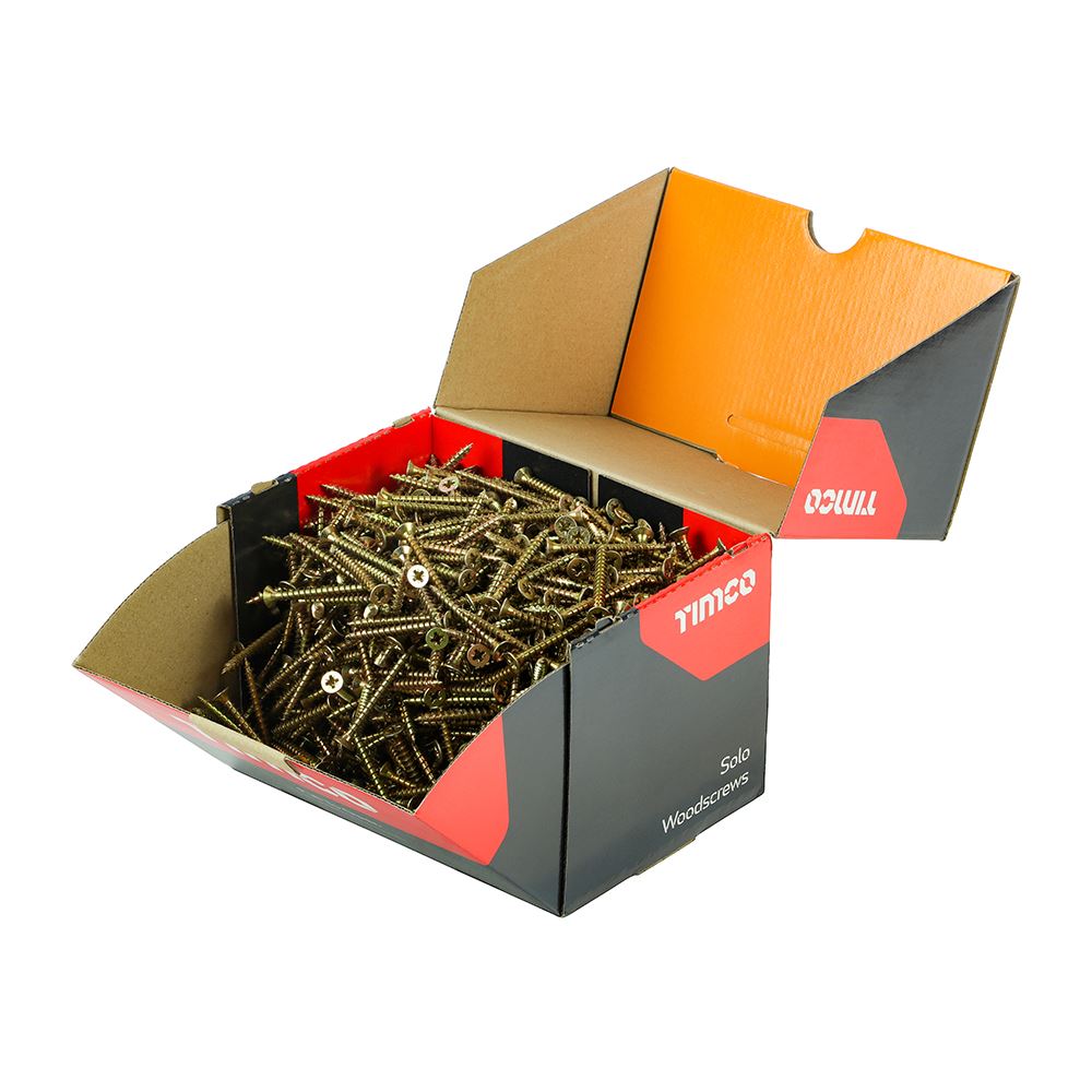 Timco - Vis à bois Solo, 5.0 x 50mm, Lot industriel de 1000 pièces