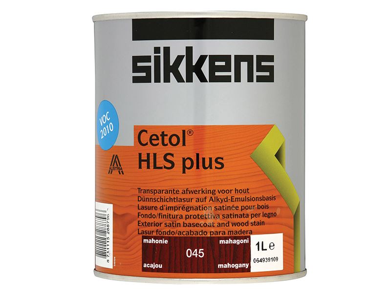 Sikkens Cetol HLS Plus Ημιδιαφανής Βερνίκι Ξύλου, Μαόνι, 1L