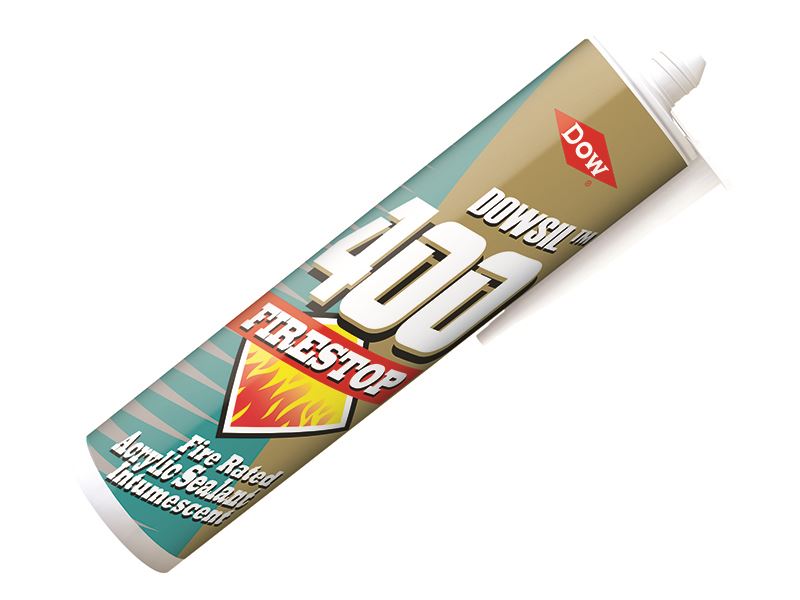 Dowsil Firestop 400 Acrylic Fire Sealant, White, 380ml