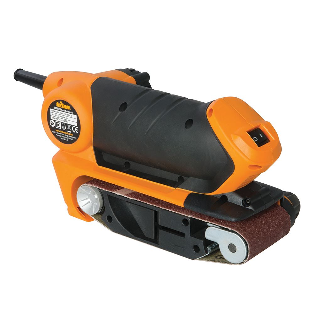 Triton TCMBS 450W Dlaňová pásová bruska, 64mm