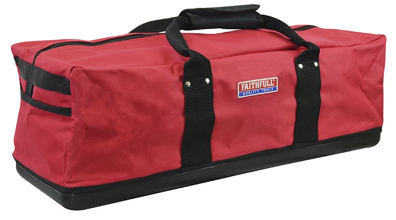 Faithfull Zip Top Hard Bottom Holdall, Polyester, 61cm
