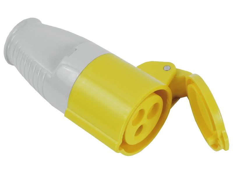 Faithfull Power Plus Yellow 16A 110V Socket with Hinged Flap