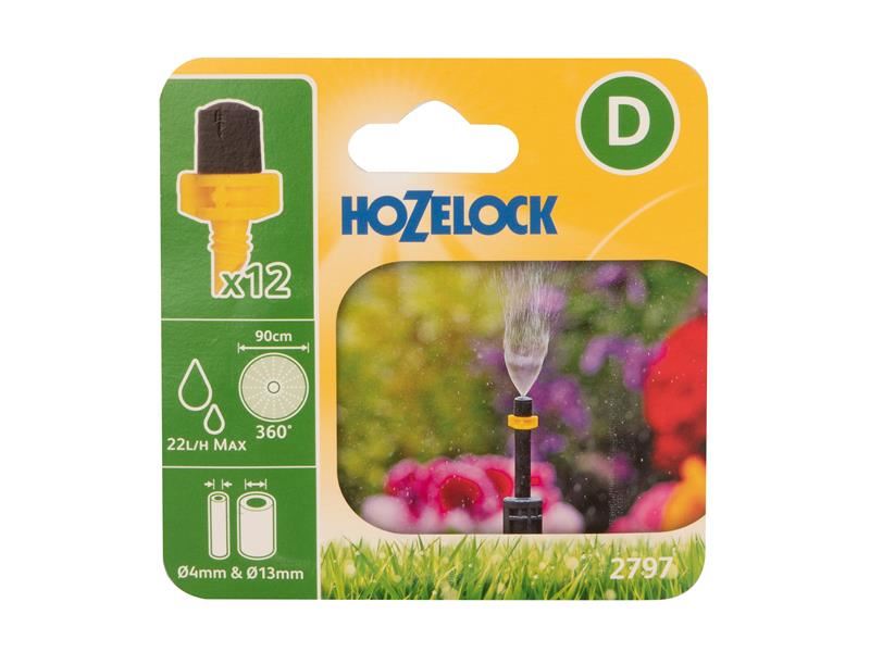 Hozelock 2797 微霧噴頭 (12件裝)