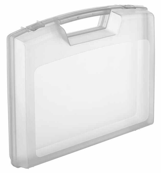 RARAION Custodia Portadocumenti in Plastica Trasparente con Schiuma, 48mm x 240