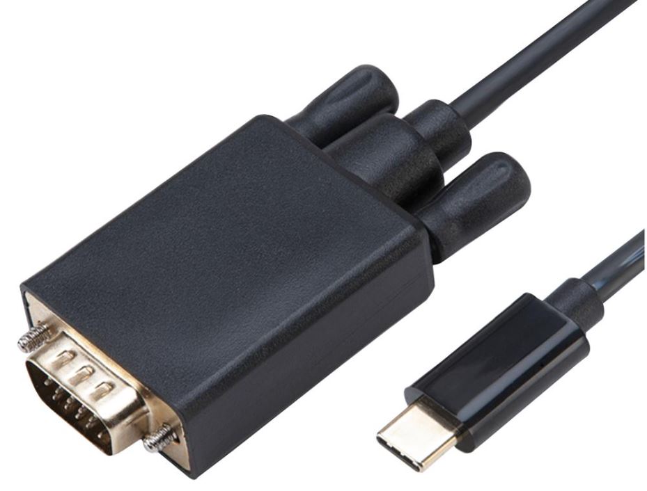 AKASA Adaptador USB-C a VGA, Cable 1.8m