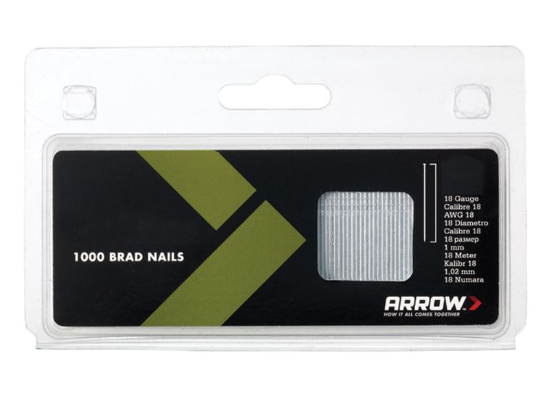 Arrow BN1832 50mm 18g Brad Nails (Pack of 1000)