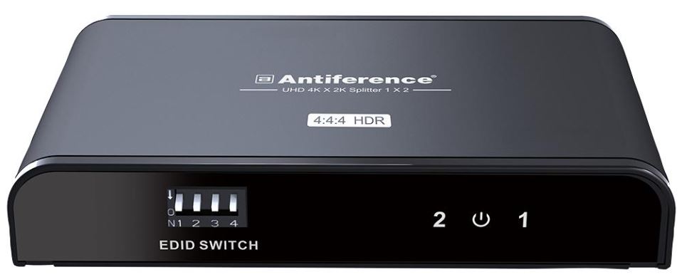 ANTIFERENCE 2-Way 4K UHD HDR HDMI Splitter with EDID
