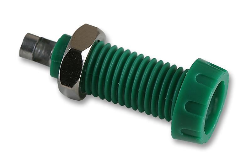 Deltron 4mm Panel Socket, Πράσινο, 10A, Συγκόλληση