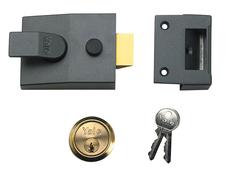 Yale 89 Deadlock Nightlatch, 60mm Backset, DMG Satin Chrome