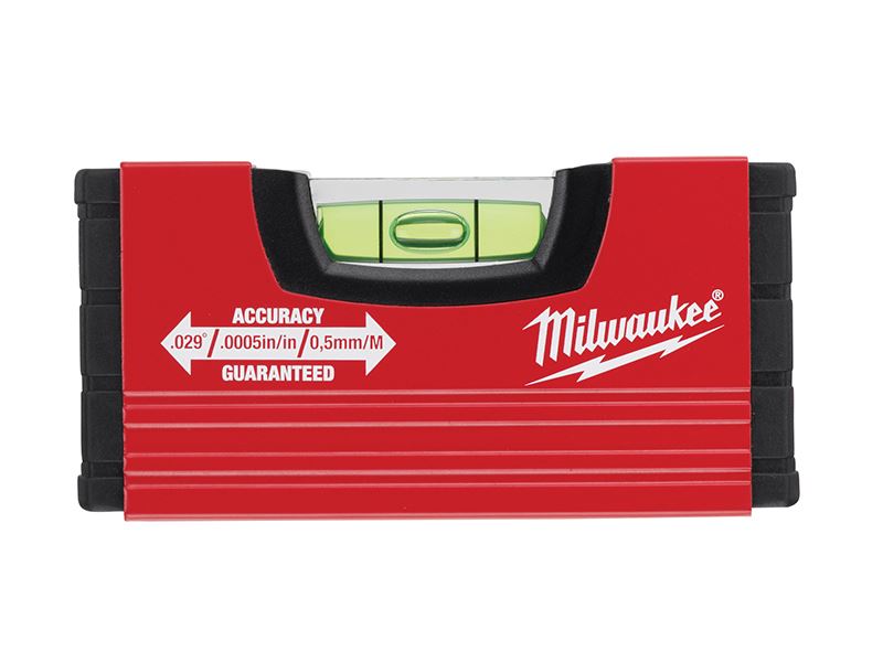 Milwaukee Minibox Waterpas, Aluminium, 10cm