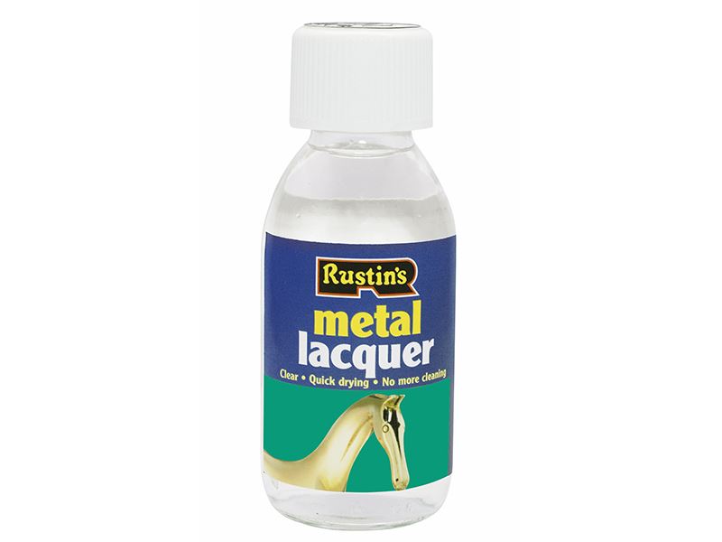 Rustins Clear Metal Lacquer 125ml to Prevent Tarnishing