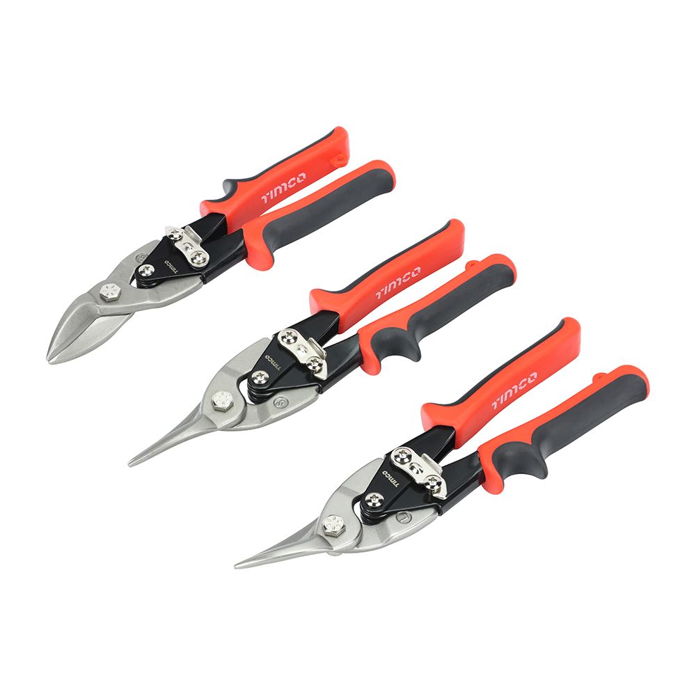 Timco Aviation Snips Set, 3-Piece, Chrome Vanadium Steel