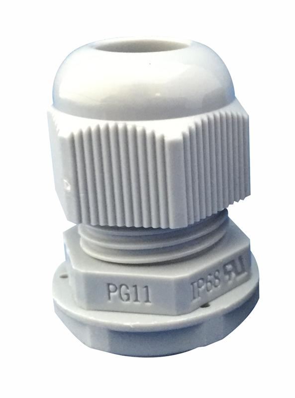 CONCORDIA PG29 Nylon Cable Glands, IP68, Grey, 10 Pack