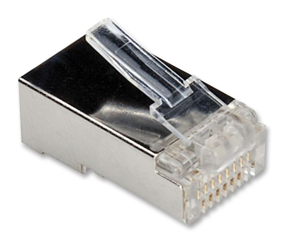 ROLINE מחבר RJ45 8P8C מוגן Cat6, חבילת 10 יחידות