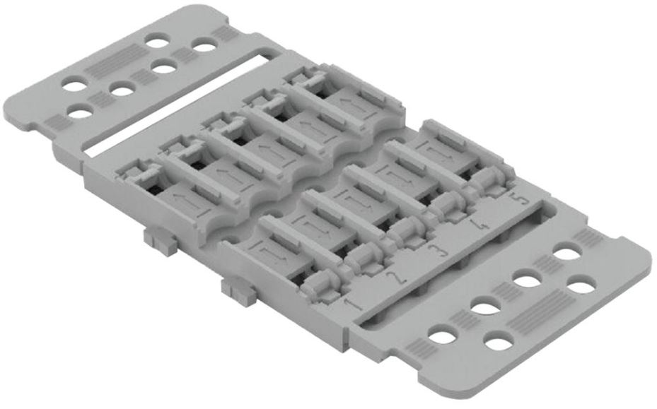WAGO 5-voudige montagedrager voor 221-2411 connector