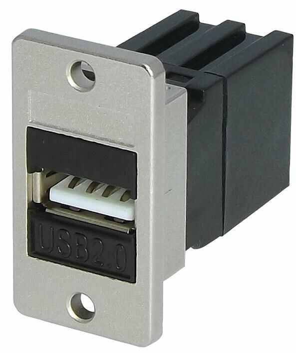 TUK USB 2.0 A Baineann go Baineann Cúplálaí Keystone, Suiteáil Painéil