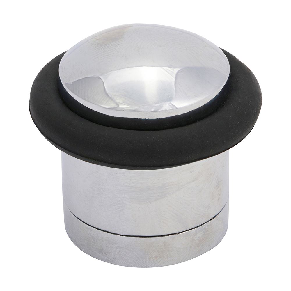 Timco Cylinder Door Stop, Polished Chrome, 41mm