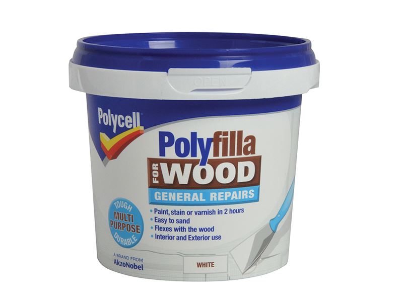 Polycell Polyfilla for Wood Repairs, White, 380g