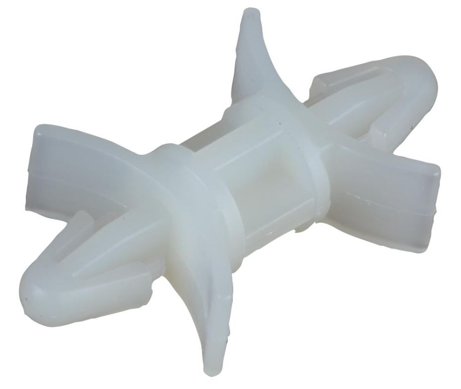 DURATOOL Dvojitá podpěra PCB, Nylon 6.6, 9,5 mm, balení 50 ks