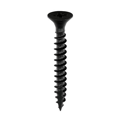 Timco Classic Multi-Purpose Screws PZ Double Countersunk, Black, 5.0x30mm (200p