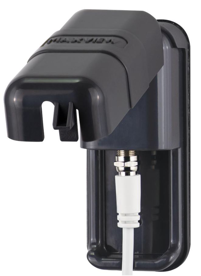 MAXVIEW Presa di Alimentazione Impermeabile, Connettore F-Type, Antracite