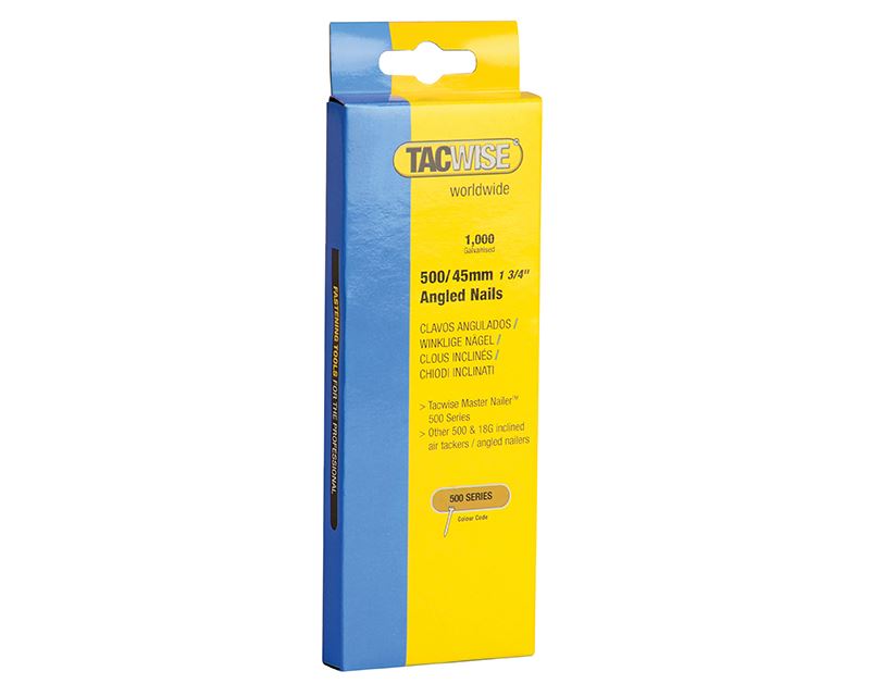 Tacwise 500 Serie 18 Gauge Hoeknagels, 45mm (1000 stuks)