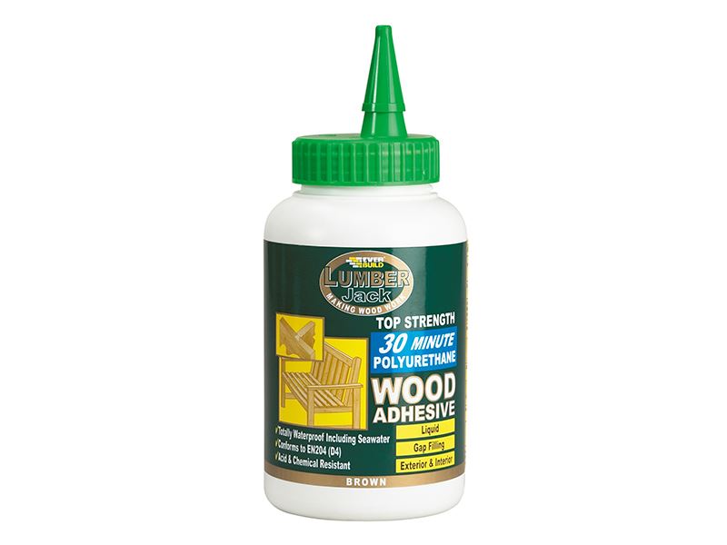 Everbuild Sika Lumberjack 30min Polyurethane Wood Adhesive, 750g